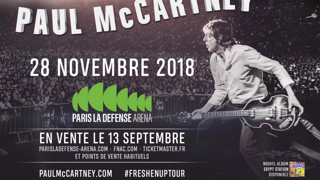 Paul McCartney en concert à Paris le 28 novembre